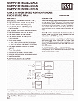 DataSheet IS61WV12816DALL pdf